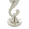 Silver Aluminum Coastal Seahorse Candle Holder Set